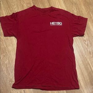 Heybo Classic Red Men's Short Sleeve Tee medium like new